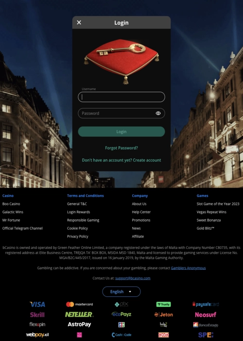 Protected member access gateway BCasino